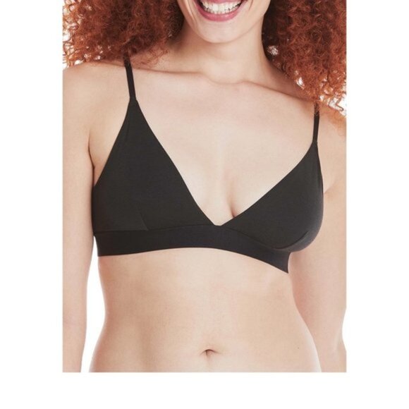 HANES Black Triangle Bra Wire Free XS Brand New NWT - Picture 5 of 7